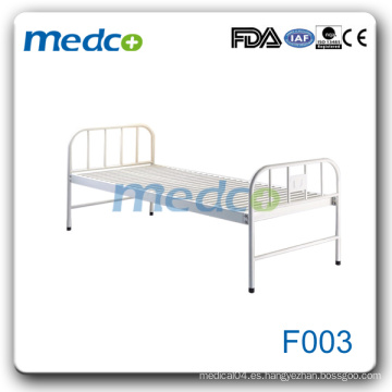 Cama plana de metal hospital F003